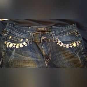 Premier By Rue 21 Women's Dark Blue High Rise Jeans For Sale!!